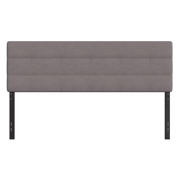 Gray Tufted Fabric Upholstered King Headboard, Flash Furniture, Mfr#: TW-3WLHB21-GY-K-GG